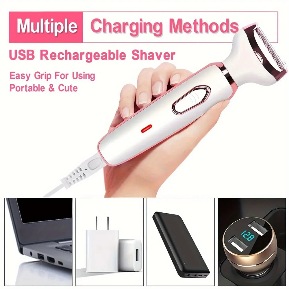 4-in-1 body and facial hair trimmer