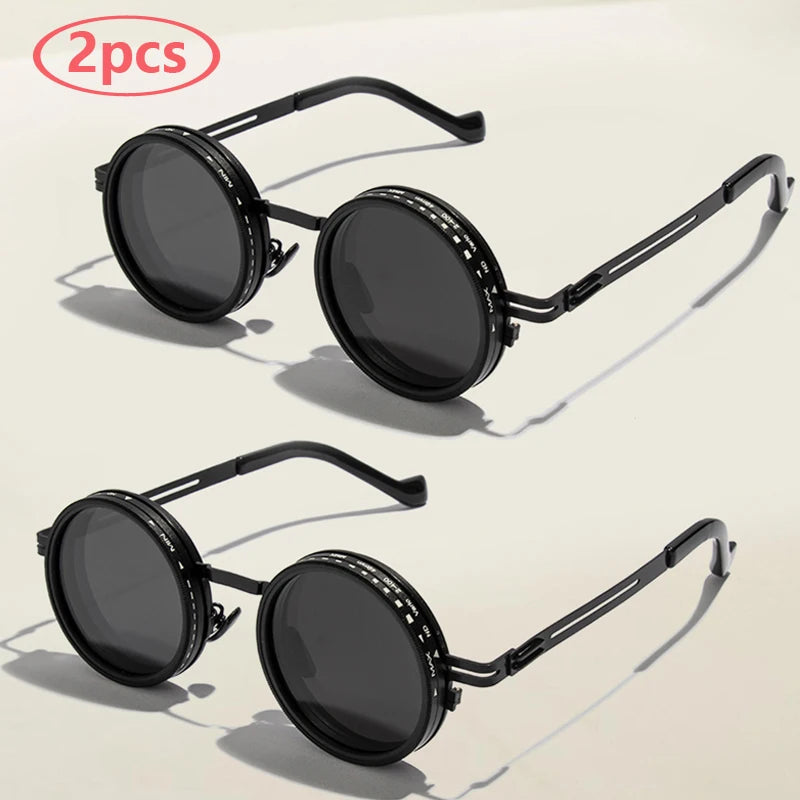ND9 Polarized Round Sunglasses