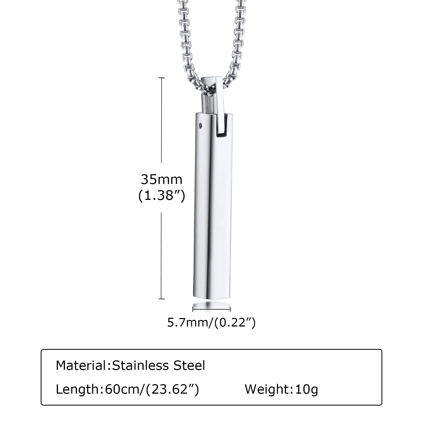 Vertical Bar Necklaces for Men