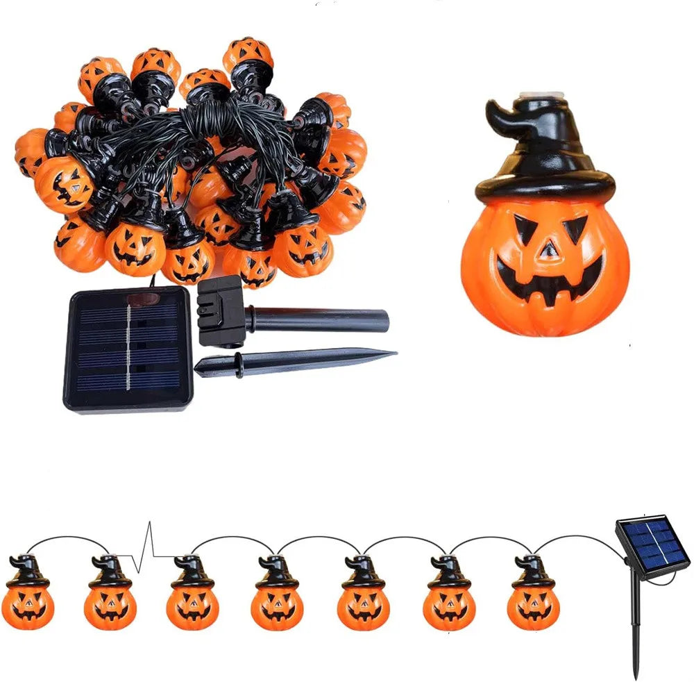 Scary pumpkin lights for Halloween decoration