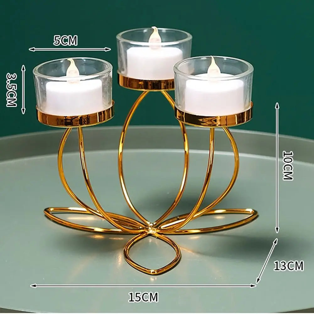 Retro metal candle holder
