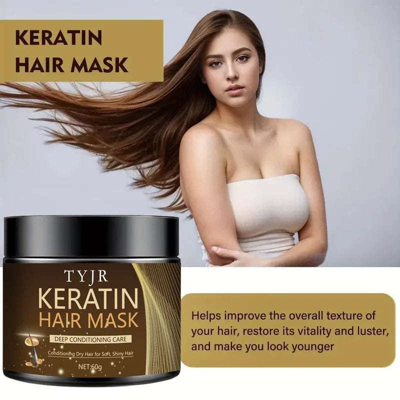 Professional Keratin Hair Mask for Deep Repair
