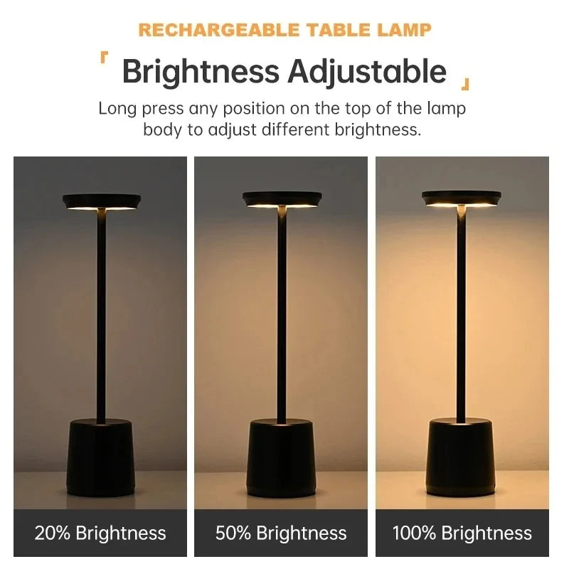 LED table lamp with touch sensor
