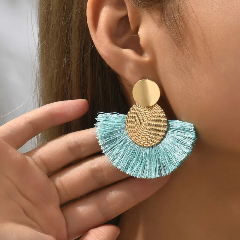 Fringed earrings