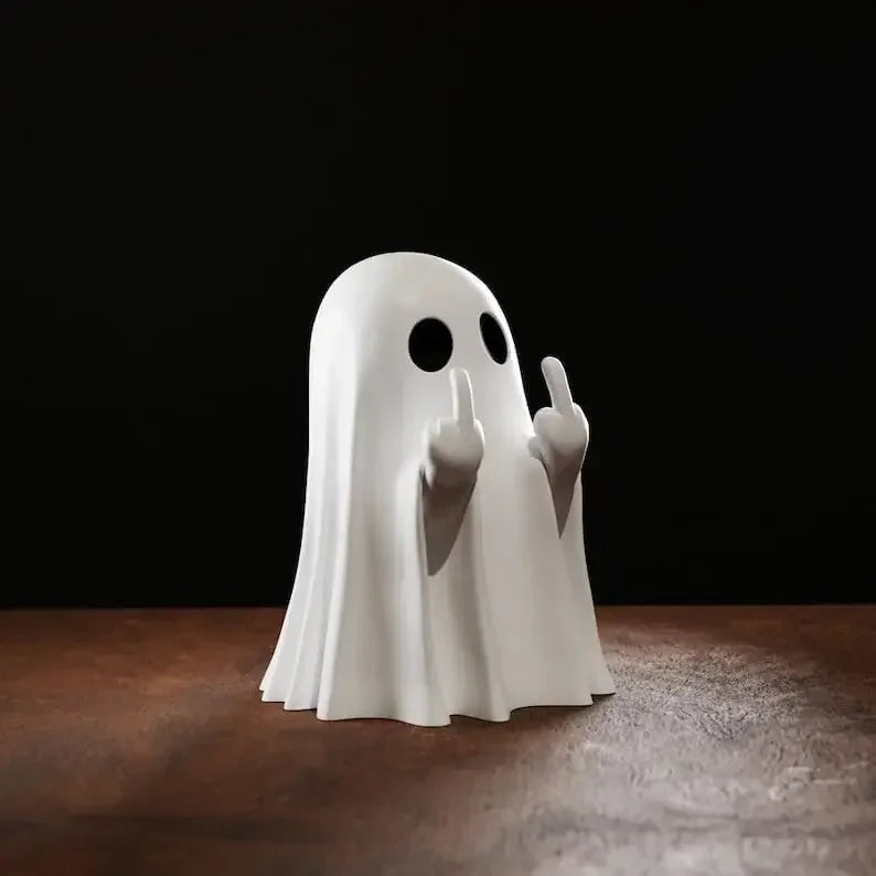 Rude Boo 👻😜 - Cheeky Ghost Statue