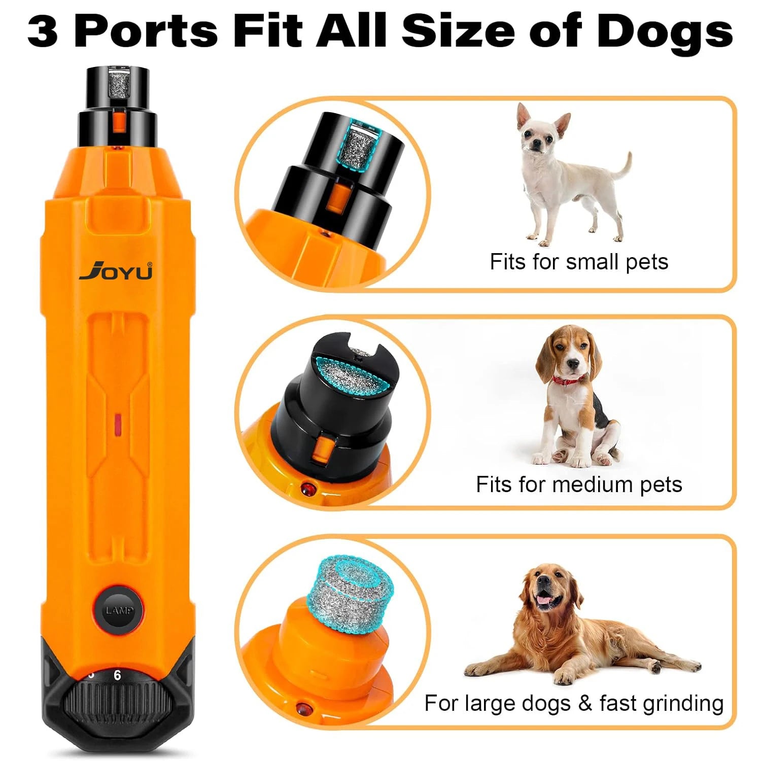 6-speed dog nail trimmer