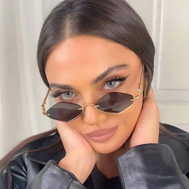 Women's metal sunglasses