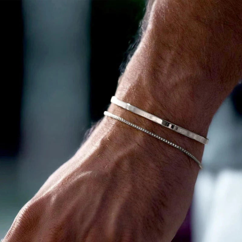 Gold and sterling silver plated bracelet sets