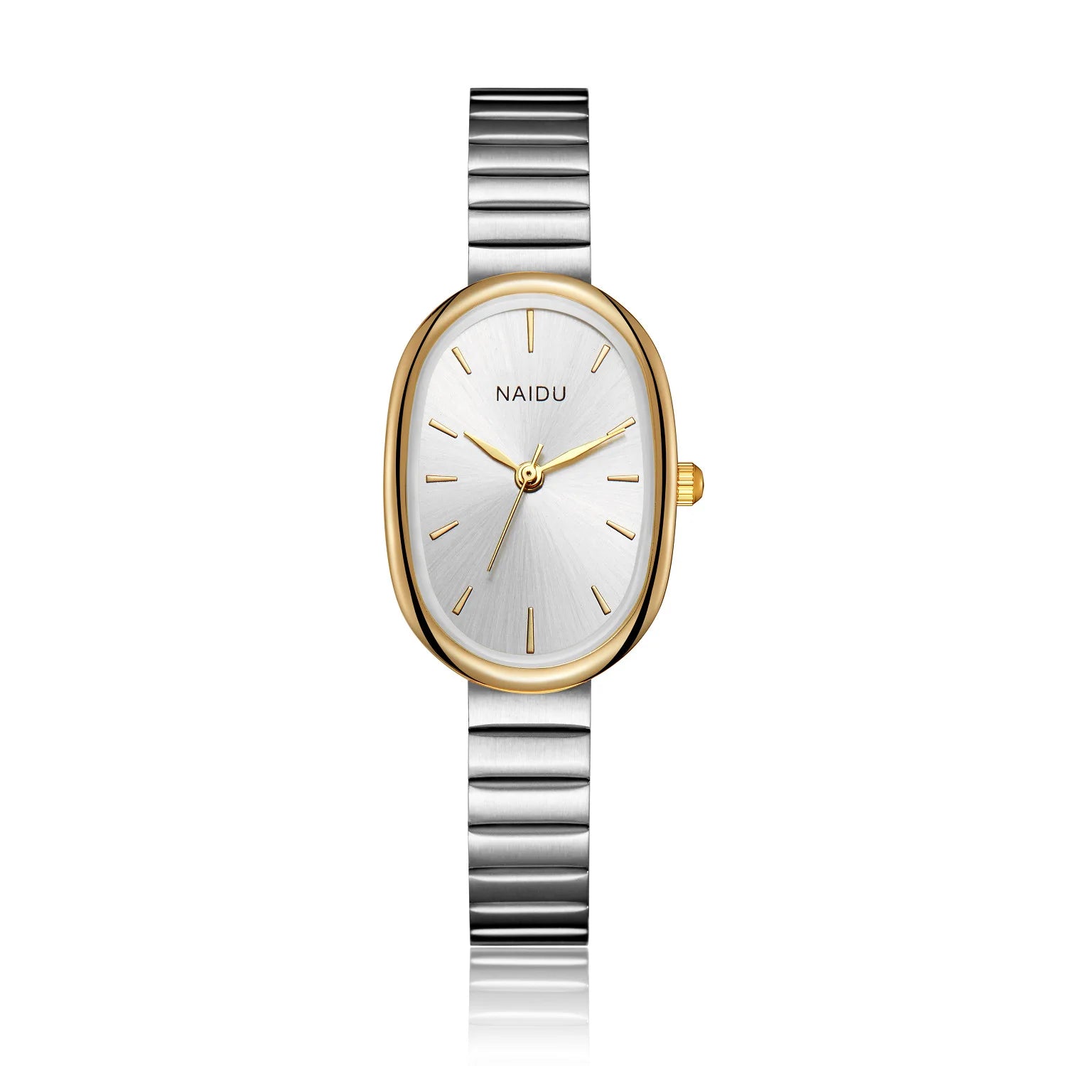 Luxury elegant oval women's quartz watch