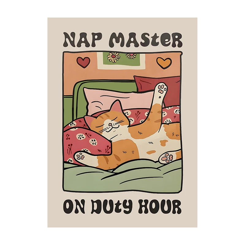 Retro Kitchen Canvas Poster