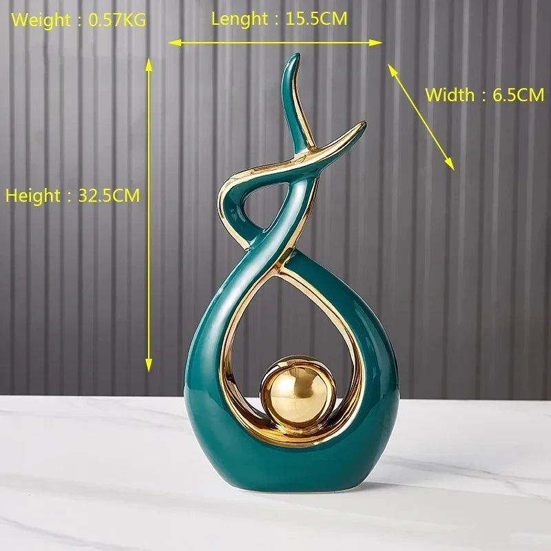 Nordic ceramic decoration figurines