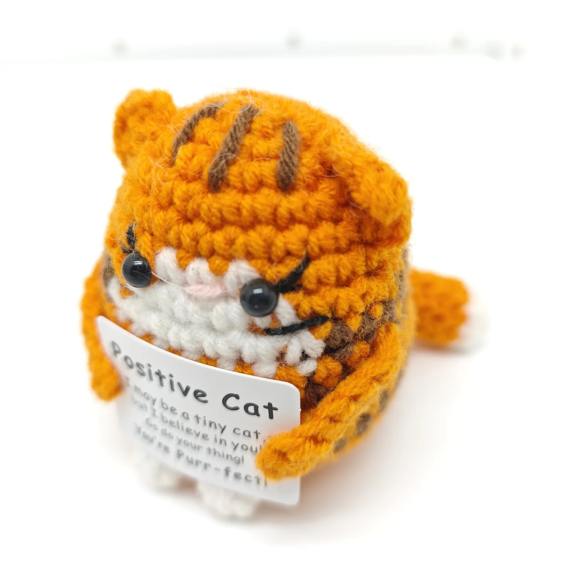 Crochet cat doll ornament