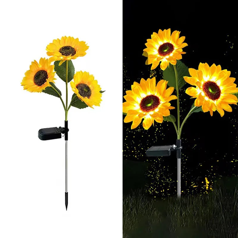 Waterproof Sunflower Simulation Solar Light Outdoor