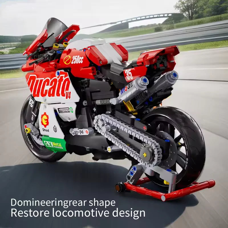 Racer Motorcycle Building Blocks