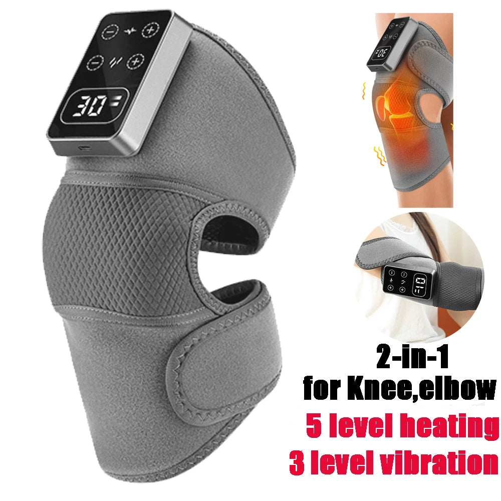 Electric heated shoulder massage support belt