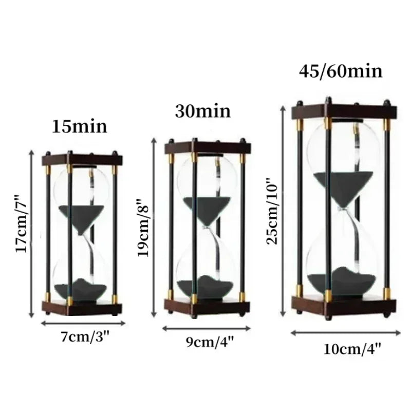 Decorative retro hourglass