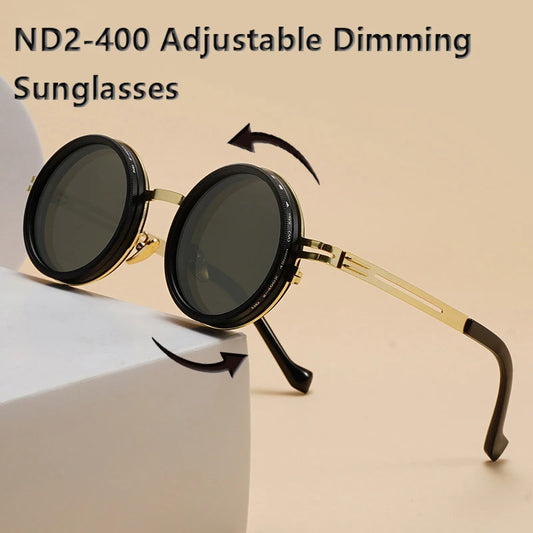 ND9 Polarized Round Sunglasses