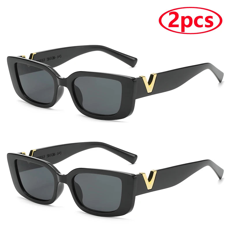 Fashion Rectangle Sunglasses Women