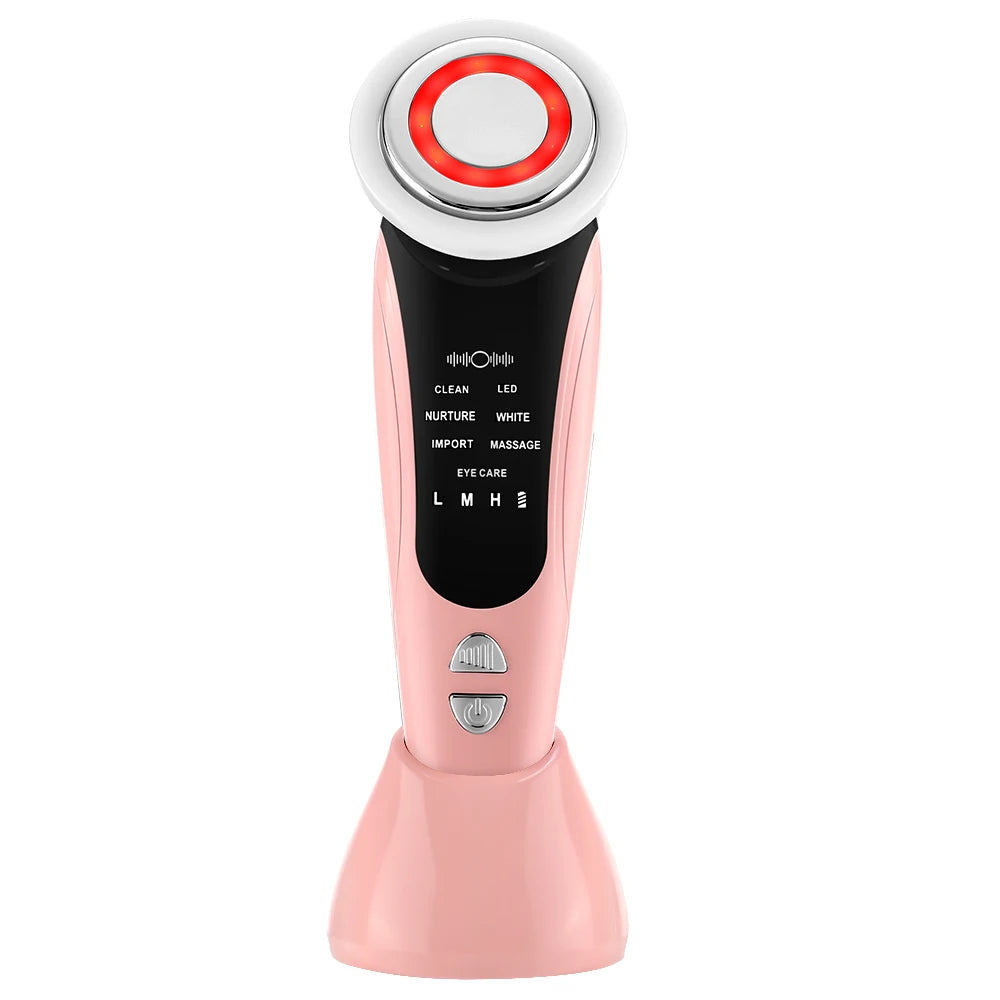 7 in 1 EMS Facial Massager with LED Light