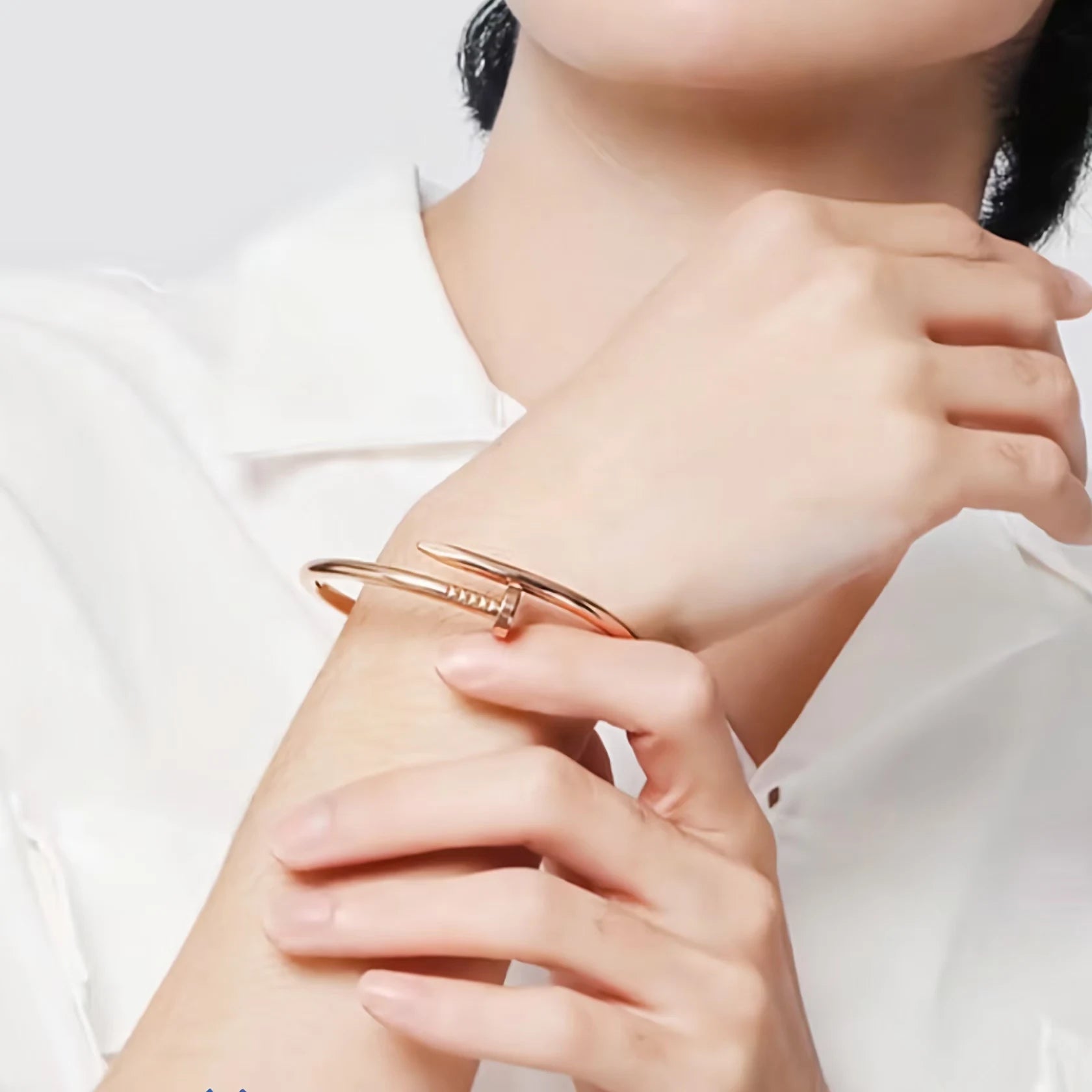 Stainless steel bracelet with interesting design