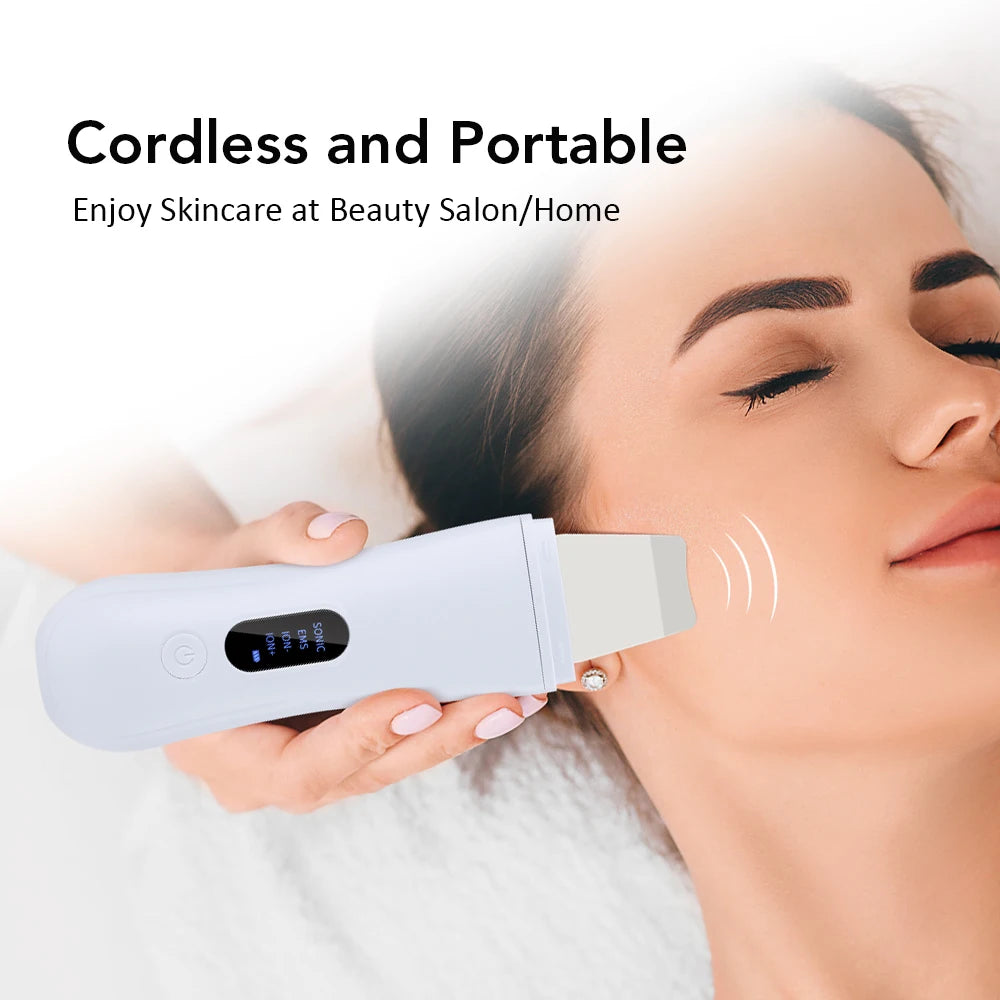Deep Cleansing EMS Ultrasonic Skin Scrubber