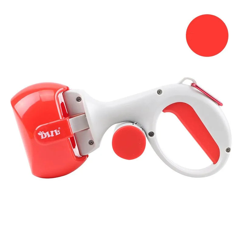 Portable outdoor dog poop scooper