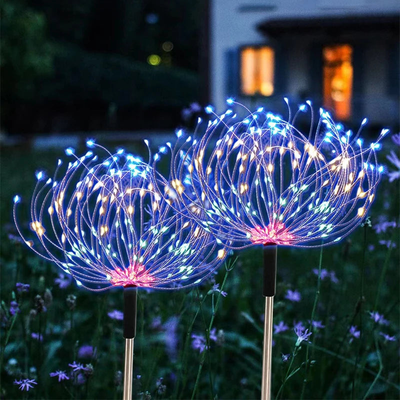 Outdoor solar lights, Christmas firework light