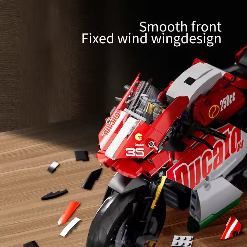 Racer Motorcycle Building Blocks