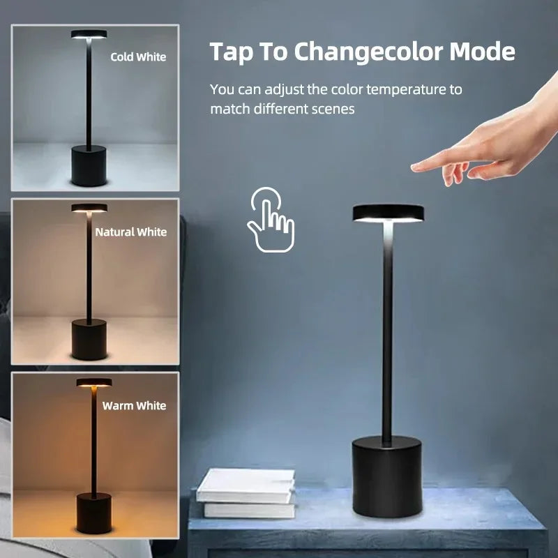 LED table lamp with touch sensor