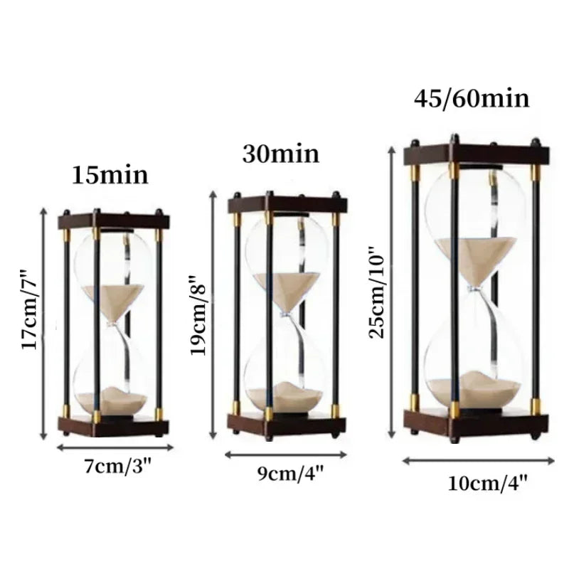 Decorative retro hourglass