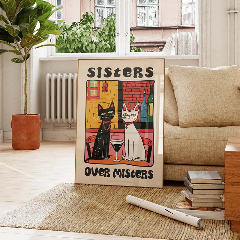 Retro Kitchen Canvas Poster