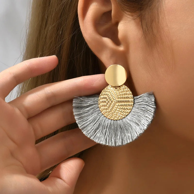 Fringed earrings