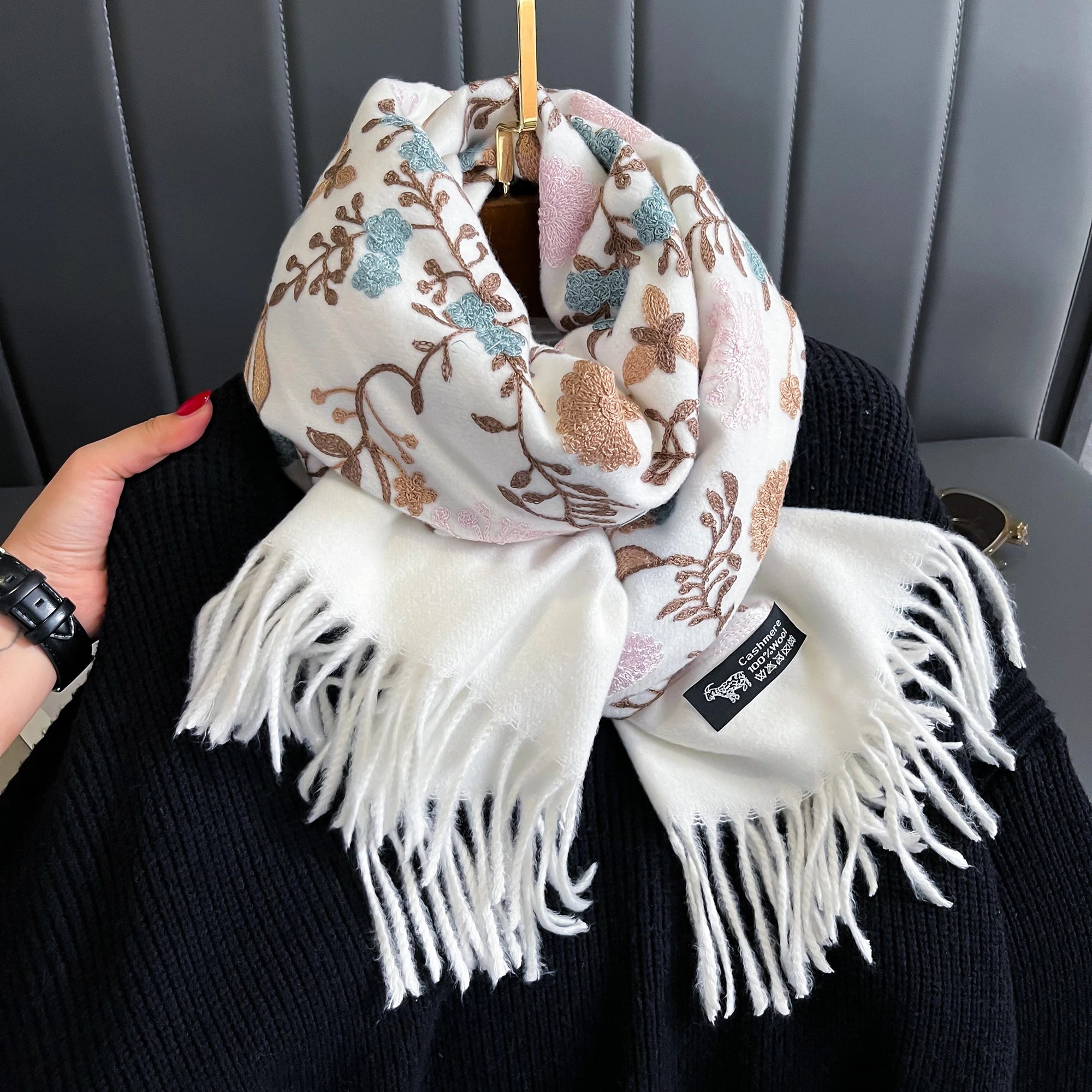 New Winter Warm Cashmere Scarf for Women