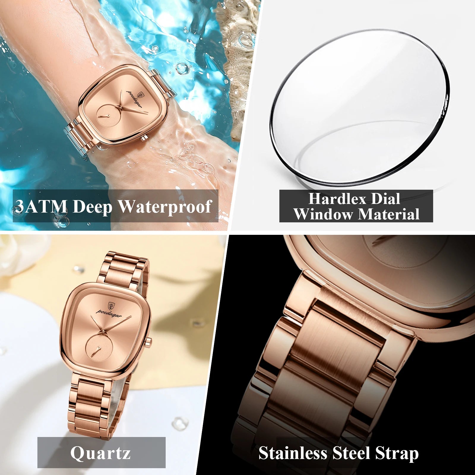 Women's Luxury Elegant Waterproof Wrist Watch