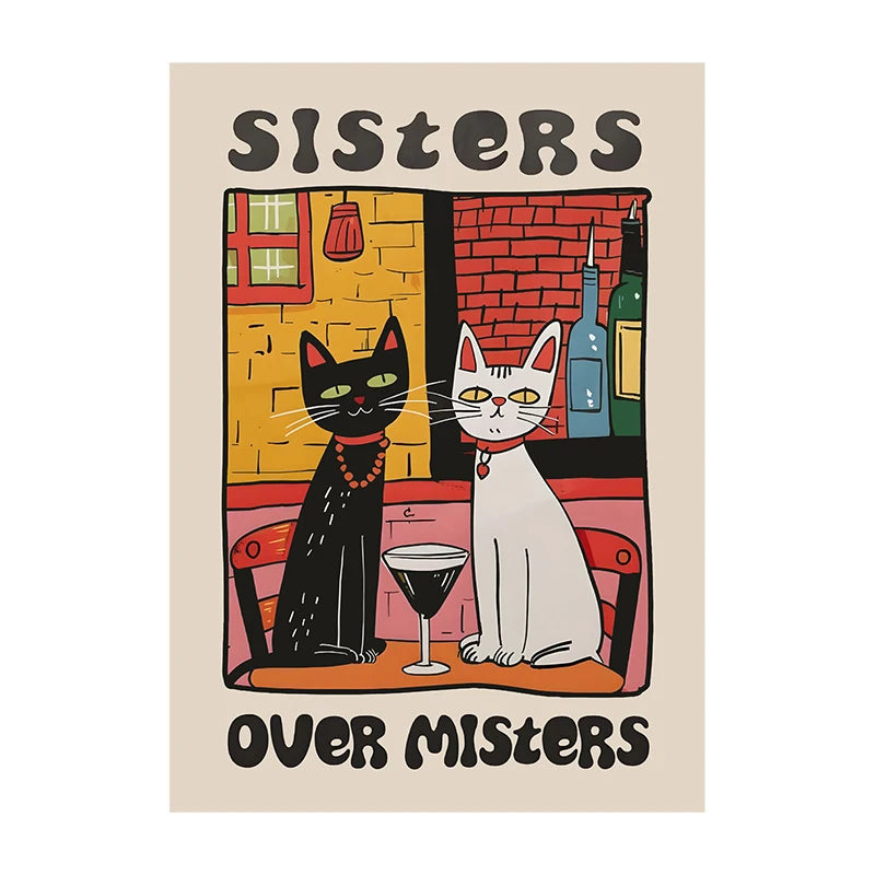 Retro Kitchen Canvas Poster