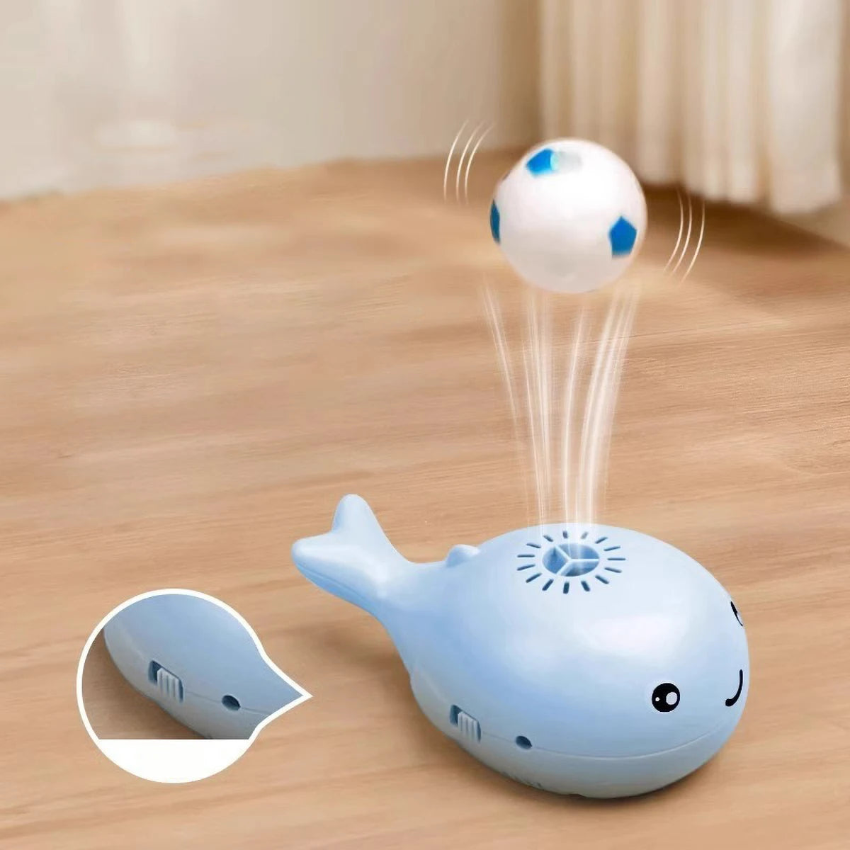 Whale Shaped Floating Ball Cat Toys
