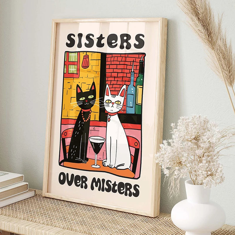 Retro Kitchen Canvas Poster