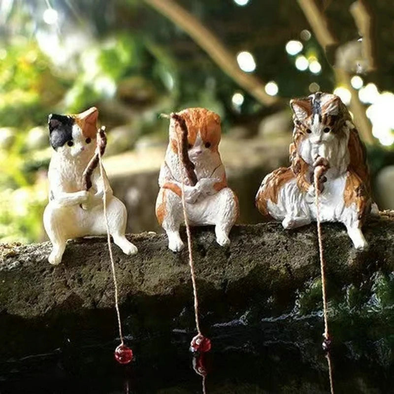 Cartoon fishing ornaments for landscaping