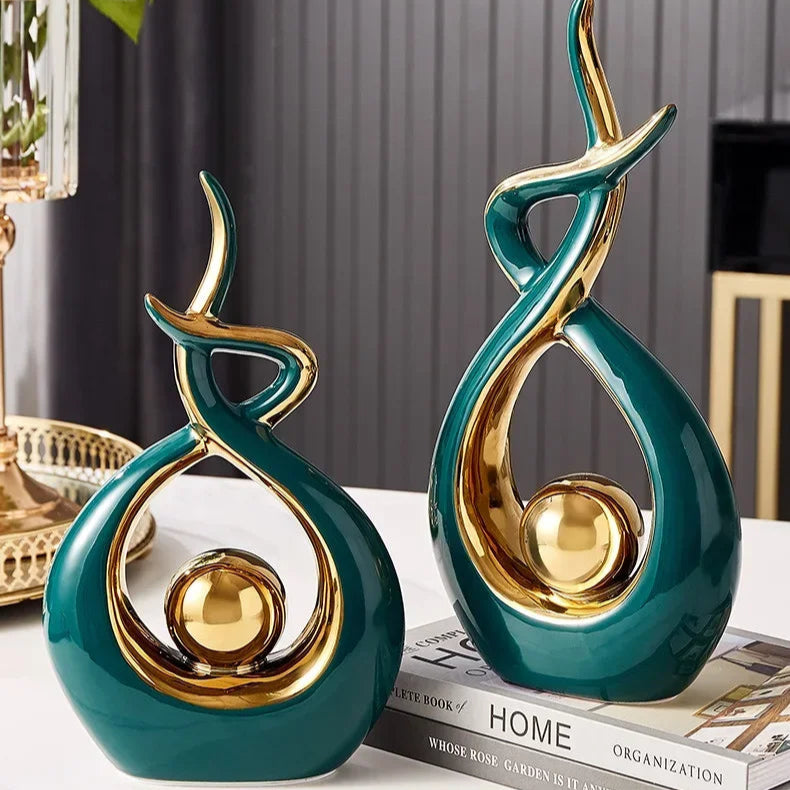 Nordic ceramic decoration figurines