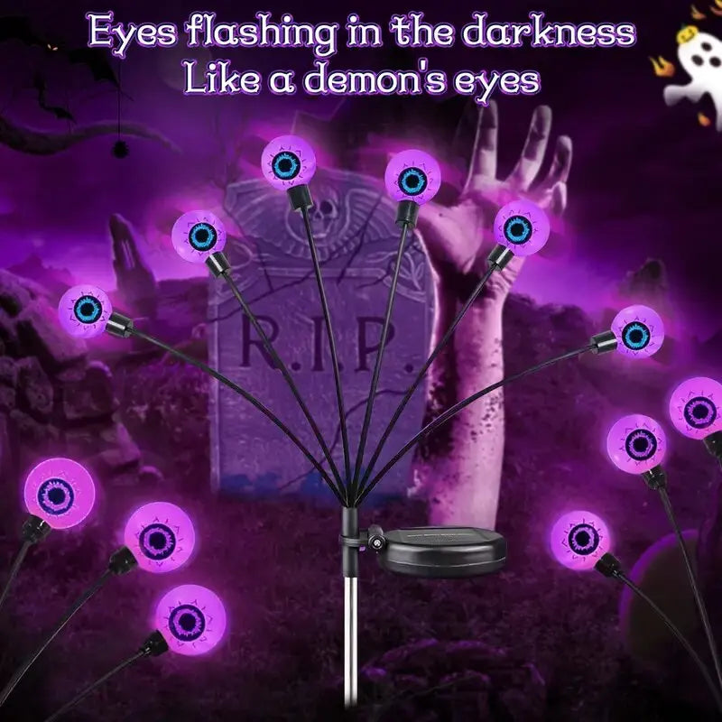 Purple Halloween Solar Stake Lights