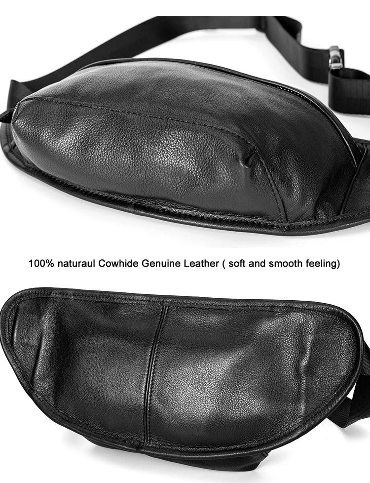 Leather waist bag