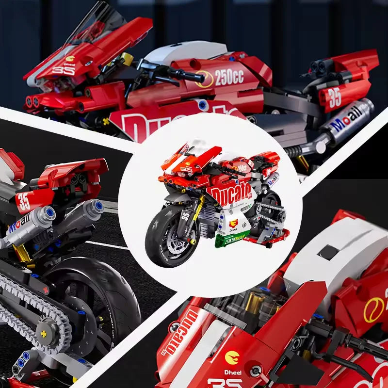 Racer Motorcycle Building Blocks