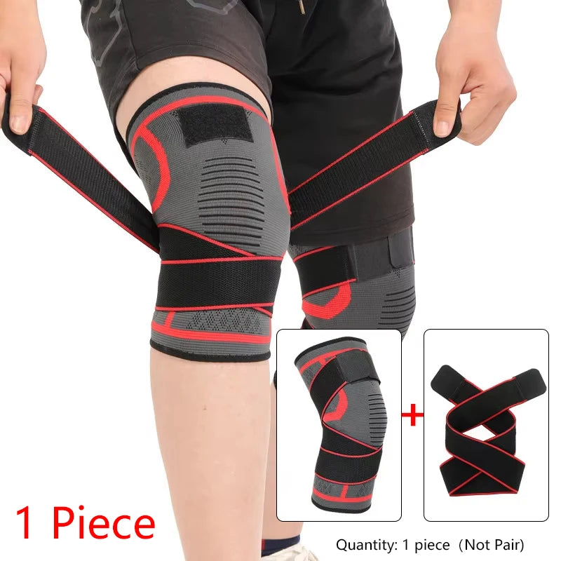 Nylon compression knee brace