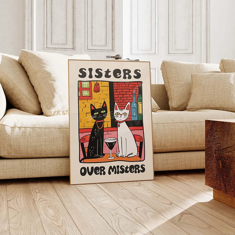 Retro Kitchen Canvas Poster