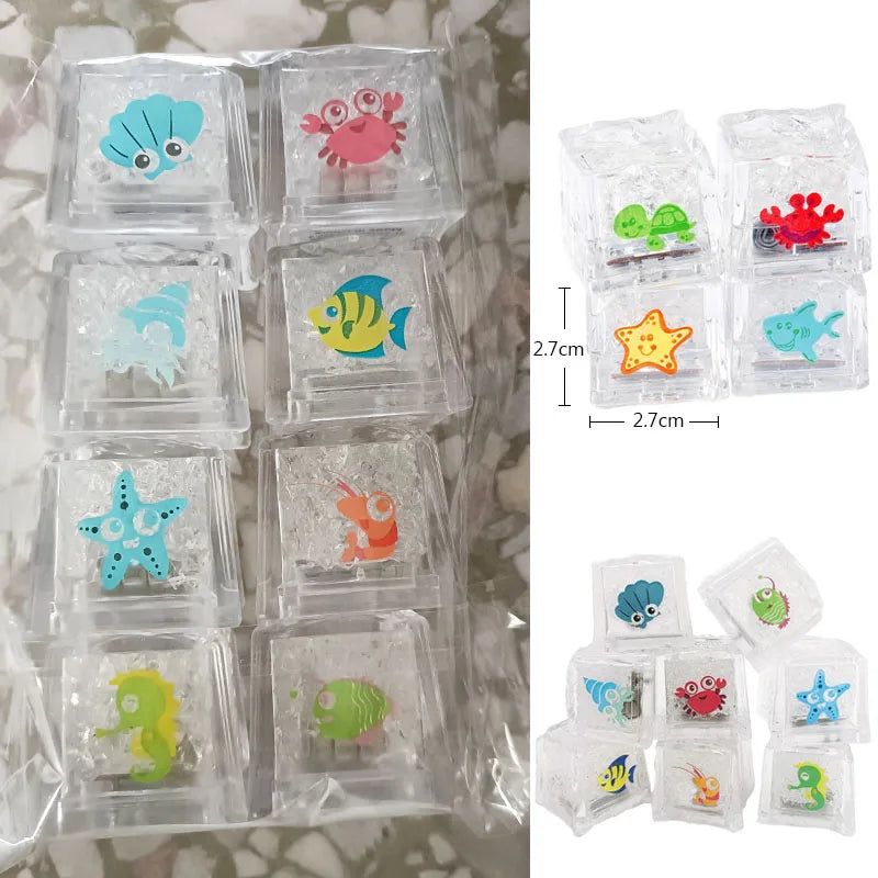 Bath toys with colorful LED lights