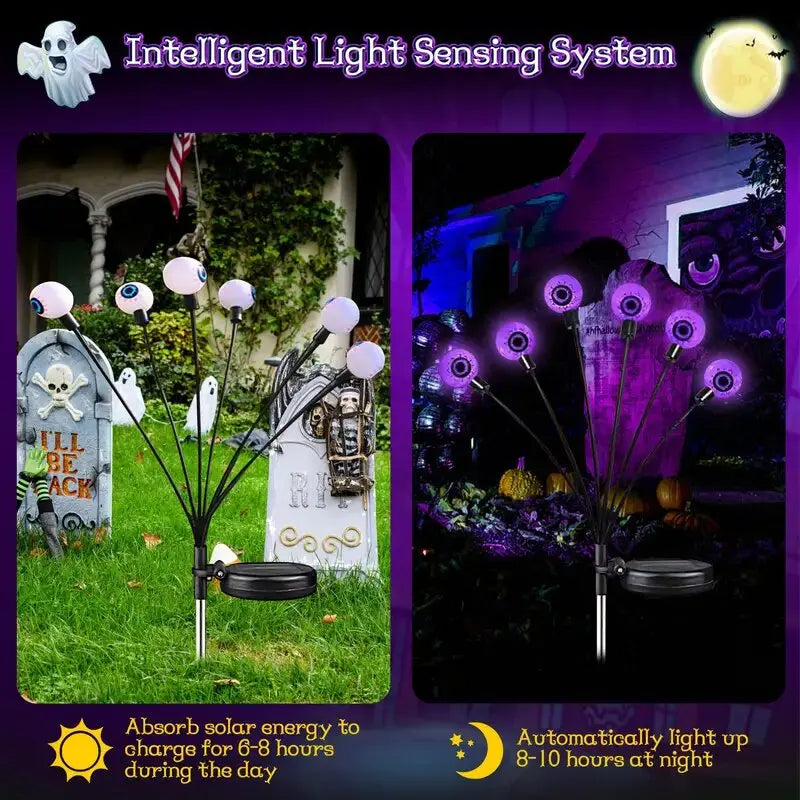 Purple Halloween Solar Stake Lights