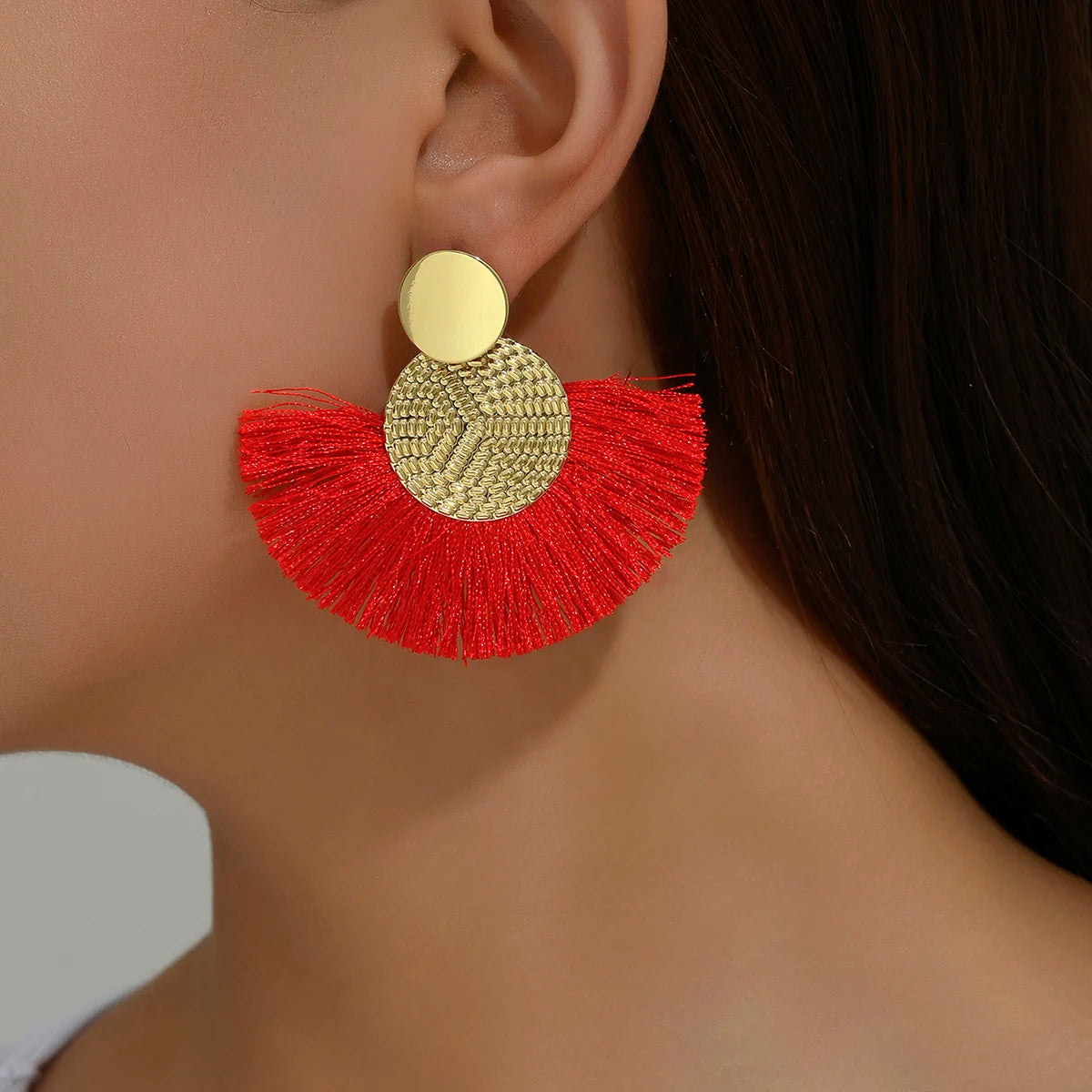 Fringed earrings