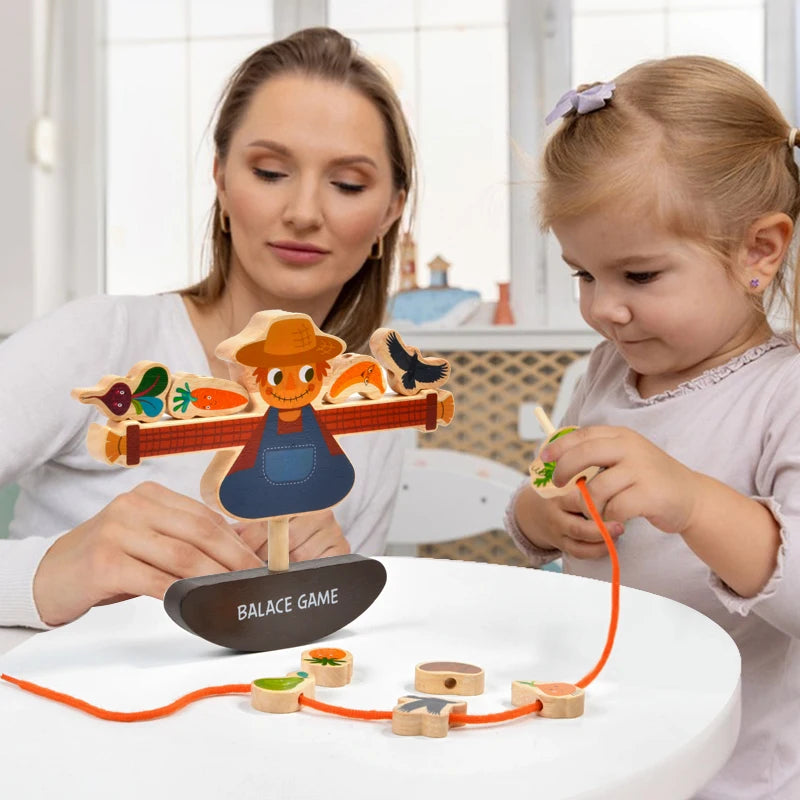 Montessori Block Stacking Game