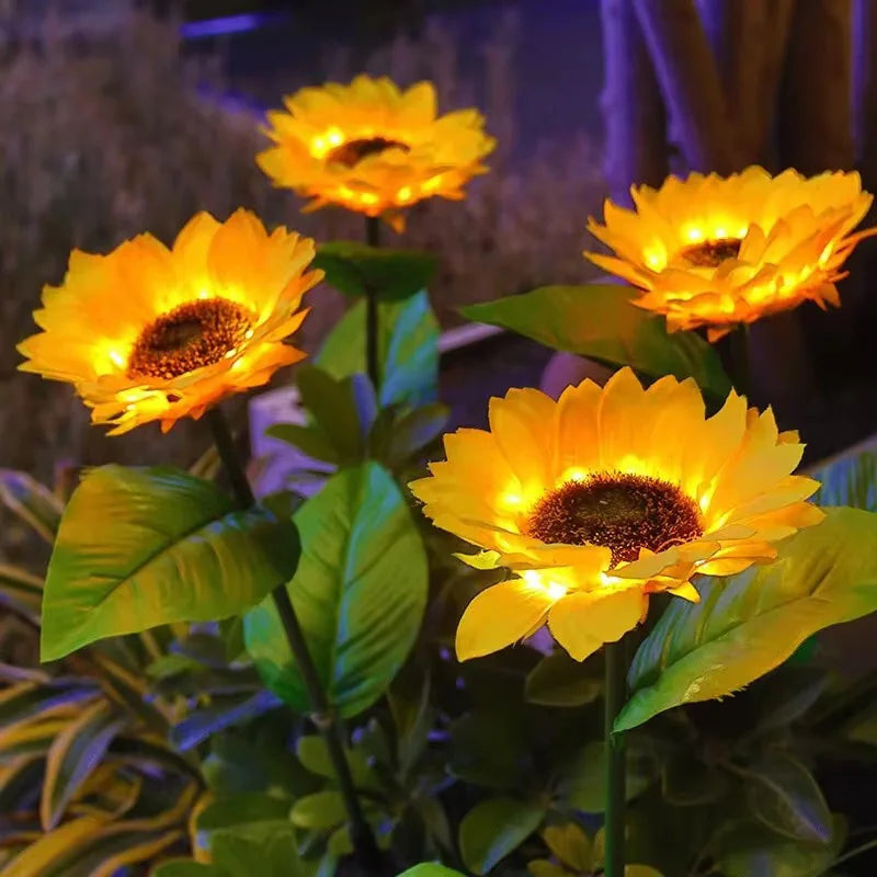 Waterproof Sunflower Simulation Solar Light Outdoor
