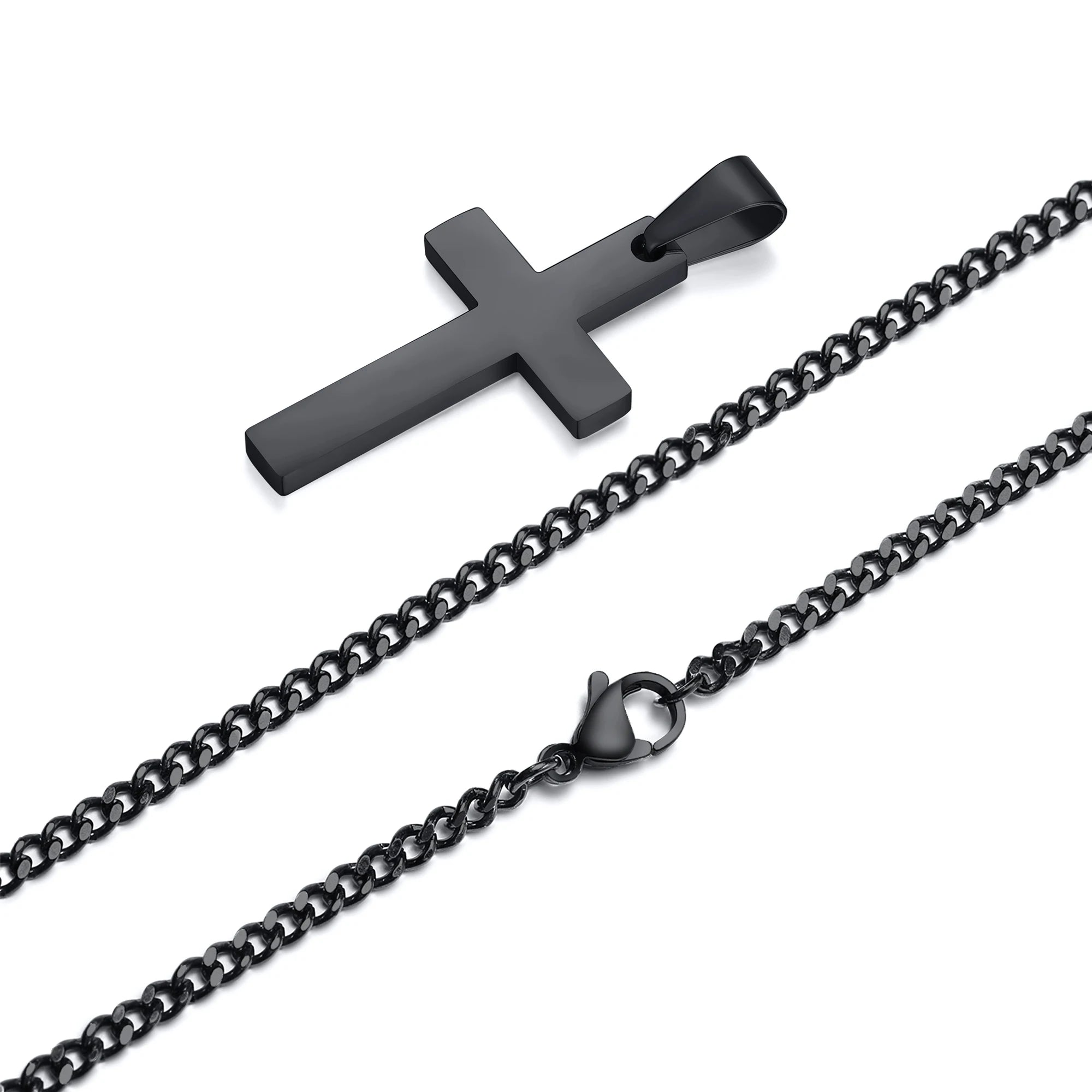 Casual cross pendant necklaces for men